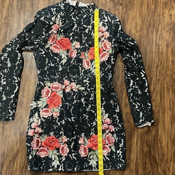 Missguided x Peace & Love Floral Lace High Neck Dress limited collection size 8 - Picture 9 of 12